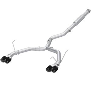MBRP® Armor Pro T304 Stainless 3" Race Cat-Back Exhaust Carbon Tips (22-24 Subaru WRX 2.4L)