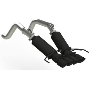 MBRP® Armor BLK Axle-Back Quad Rear Exit Exhaust Black Tips (14-19 Corvette 6.2L)