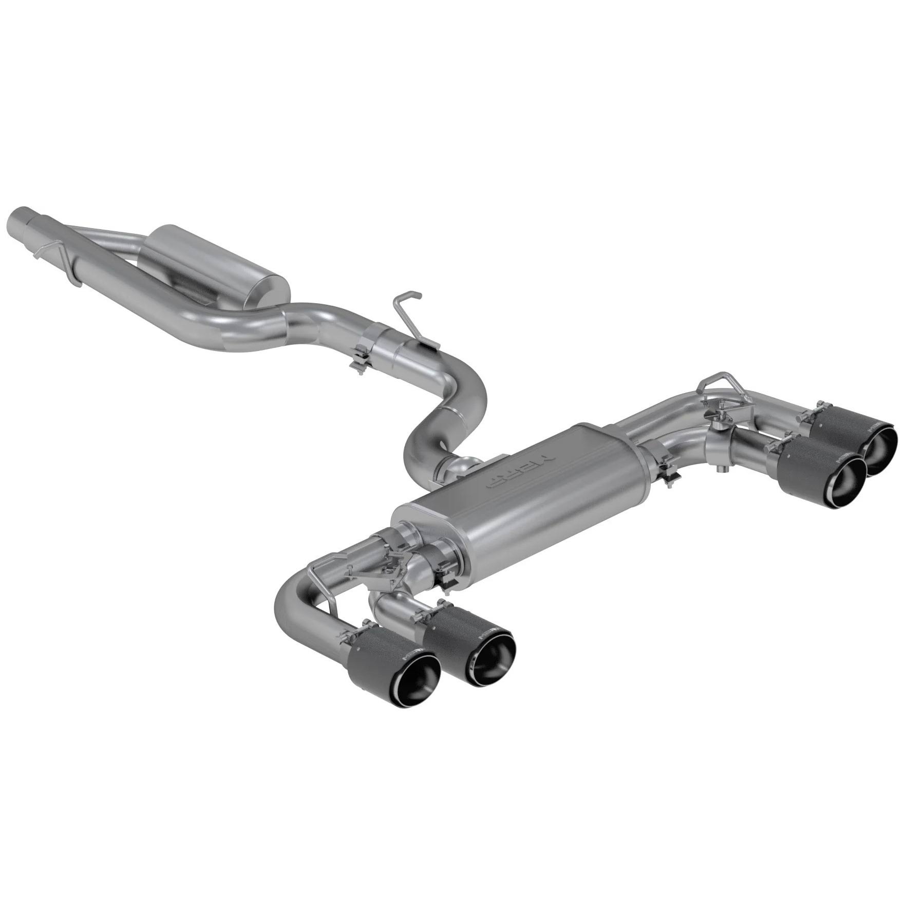 MBRP® Armor Pro Stainless Exhaust Quad Exit w/ Carbon Tips (15-19 VW Golf R)