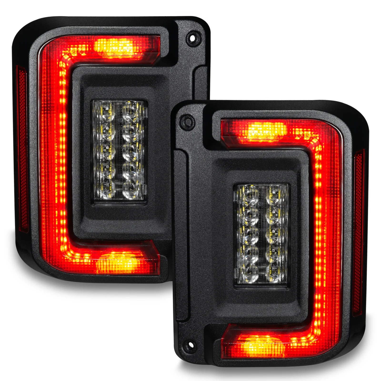 ORACLE Lighting® Flush Mount LED Tail Lights Red (07-17 Jeep Wrangler JK)