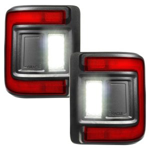 ORACLE Lighting® Flush Mount LED Tail Lights Red (18-24 Jeep Wrangler JL)