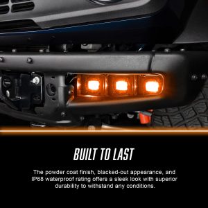 ORACLE Lighting® Triple LED Fog Kit (Amber) for 21-24 Ford Bronco, Steel Bumper ORACLE Lighting® Triple LED Fog Kit (Amber) for 21-24 Ford Bronco, Steel Bumper