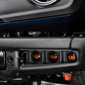 ORACLE Lighting® Triple LED Fog Kit (Amber) for 21-24 Ford Bronco, Steel Bumper ORACLE Lighting® Triple LED Fog Kit (Amber) for 21-24 Ford Bronco, Steel Bumper