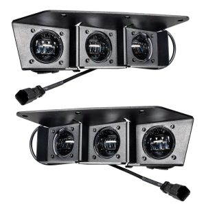 ORACLE Lighting® Triple LED Fog Kit (White) for 21-24 Ford Bronco, Steel Bumper