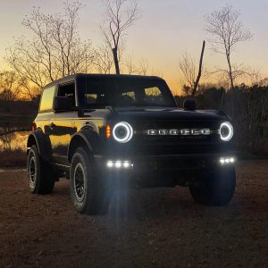 ORACLE Lighting® Triple LED Fog Kit (White) for 21-24 Ford Bronco, Steel Bumper