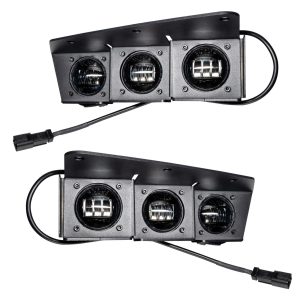 ORACLE Lighting® Triple LED Fog Kit (White) for 21-24 Ford Bronco, Steel Bumper