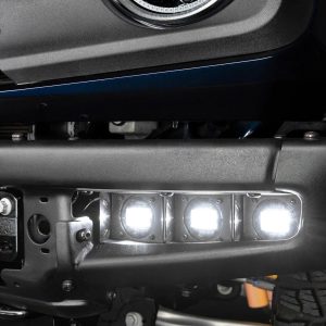 ORACLE Lighting® Triple LED Fog Kit (White) for 21-24 Ford Bronco, Steel Bumper