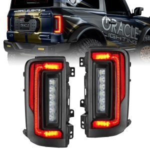 ORACLE Lighting® Flush Mount Red LED Tail Lights (21-24 Ford Bronco)
