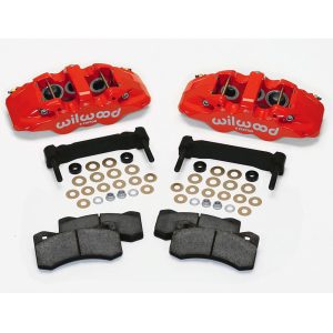 Wilwood® AERO6 Red Front Caliper & Bracket Upgrade Kit (97-13 C5/C6 Corvette)