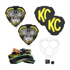 KC HiLiTES™ Flex Era® 3 Master Kit Combo Pair w/Harness, Covers, Spot Lenses