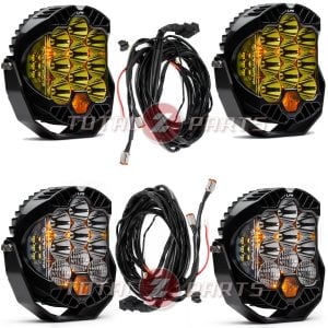 Baja Designs® 4 x LP9 Pro™ LED Lights & Upfitter Wiring Harnesses (2 Amber Spot, 2 Clear Combo) Baja Designs® 4 x LP9 Pro™ LED Lights & Upfitter Wiring Harnesses (2 Amber Spot, 2 Clear Combo)