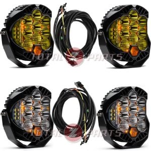 Baja Designs® 4 x LP9 Pro™ LED Lights & Toggle Switch Wiring (2 Amber Spot, 2 Clear Combo) Baja Designs® 4 x LP9 Pro™ LED Lights & Toggle Switch Wiring (2 Amber Spot, 2 Clear Combo)