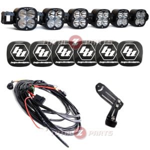 Baja Designs™ 6 XL Linkable LED Universal Light Bar 18,900 lm, Wiring Harness, Rock Guards