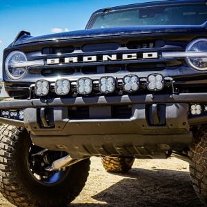Baja Designs™ 6 XL Linkable LED Universal Light Bar 18,900 lm, Wiring Harness, Rock Guards