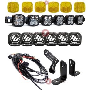 Baja Designs™ 6 XL Linkable LED Universal Light Bar w/Brackets, Amber Lenses, Wiring, Rock Guards