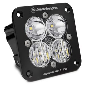 Baja Designs® Squadron Pro™ Black Flush Mount LED Light Pod (Clear Driving/Combo)