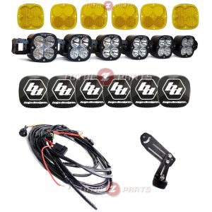 Baja Designs™ 6 XL Linkable LED Universal Light Bar w/Amber Lenses, Wiring, Rock Guards