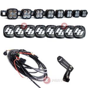 Baja Designs™ 8 XL Linkable LED Universal Light Bar 25,200 lm, Wiring Harness, Rock Guards