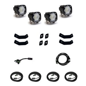 Baja Designs® S1 LED Pod Lights Roof Rack Rail Kit (19-24 Mercedes Sprinter 1500/2500/3500)