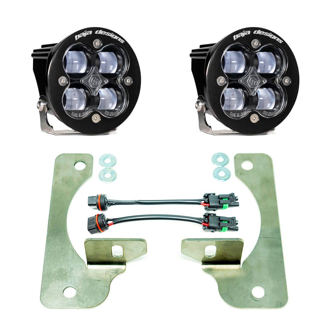 Baja Designs® Squadron™ SAE Clear LED Fog Lights Kit (18-Up Wrangler / Gladiator Rubicon)