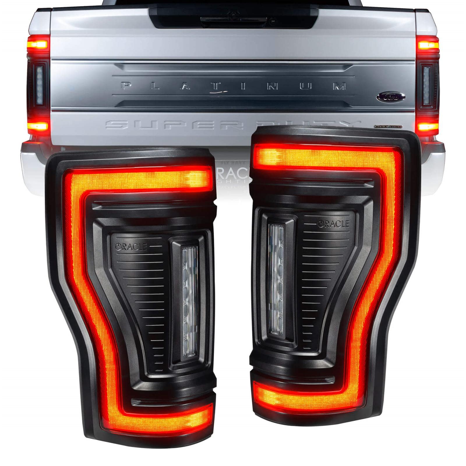 ORACLE Lighting® LED Tail Lights Flush Mount Red (17-22 Ford F-250/350 Super Duty) ORACLE Lighting® LED Tail Lights Flush Mount Red (17-22 Ford F-250/350 Super Duty)