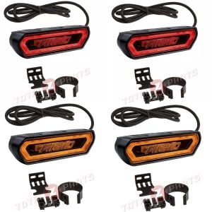 Rigid Industries® Pair of LED Rear Chase Tail Brake Light (Amber)