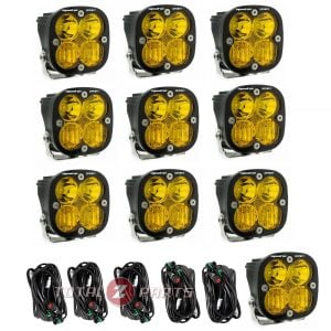 Baja Designs® 5 Pairs Squadron Sport Amber Driving/Combo LED Fog Pod Lights