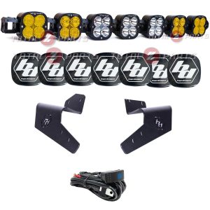 Baja Designs® 7 XL Amber/Clear Linkable Roof Mount LED Light Bar Kit (24-26 Maverick R)