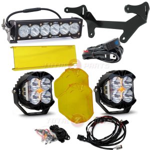 Baja Designs® OnX6 10" Light Bar Kit (for Can-Am X3) & LP4 Pro Spot Pair, Amber Covers