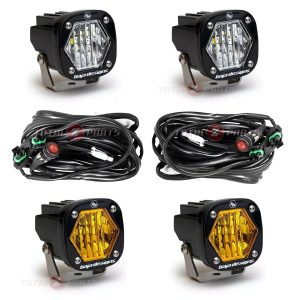 Baja Designs® S1 LED 2-inch Wide Cornering Pod Lights (2 Amber, 2 Clear)