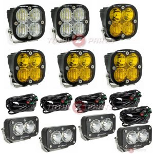 Baja Designs® 6x Squadron Sport (2 Amber Combo, 2 Clear Wide, 4x S2 Sport Clear Spot