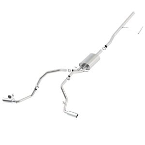 BORLA® Catback ATAK Exhaust, Chrome Tips (14-18 Silverado/Sierra 1500 5.3L)