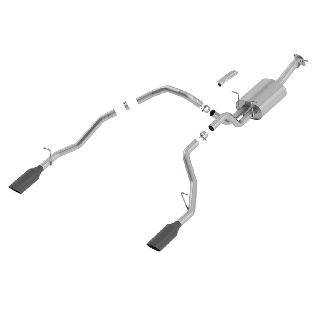 Borla® ATAK Stainless Cat-back Exhaust, Black Tips (2019-2024 RAM 1500 5.7L V8)