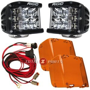 Rigid Industries® D-SS Pro Flood LED Light Pods White, Harness, Amber PRO Covers