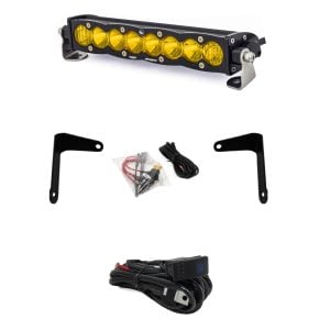 Baja Designs® S8 10-inch Shock Mount LED Hood Light Bar Kit (17-Up Can-Am Maverick X3)