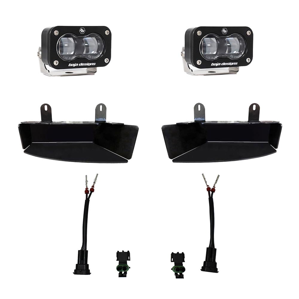 Baja Designs® S2 SAE J583 LED Fog Pocket Lights Kit (19-24 RAM 2500/3500)