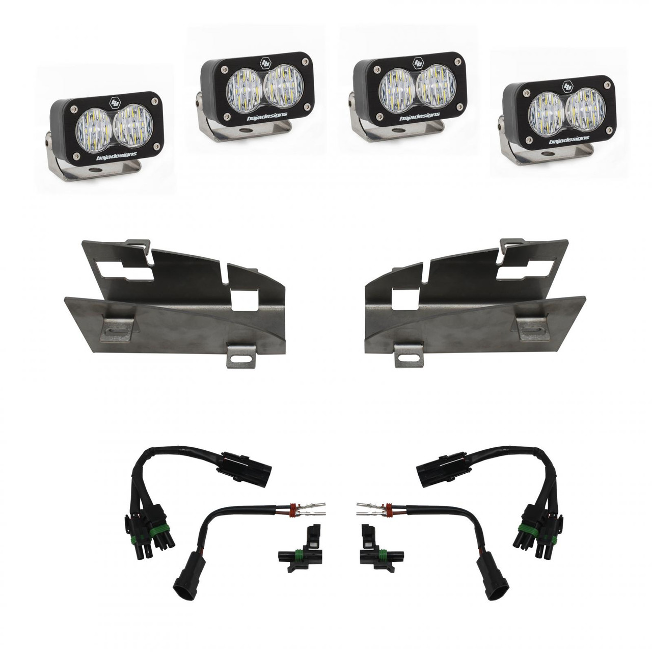 Baja Designs® S2 Sport Dual Fog Pocket LED Lights Kit (21-Up RAM 1500 Rebel & TRX)