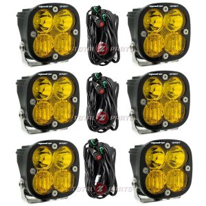 Baja Designs® 6 x Squadron Sport Amber Driving/Combo LED Pod Lights