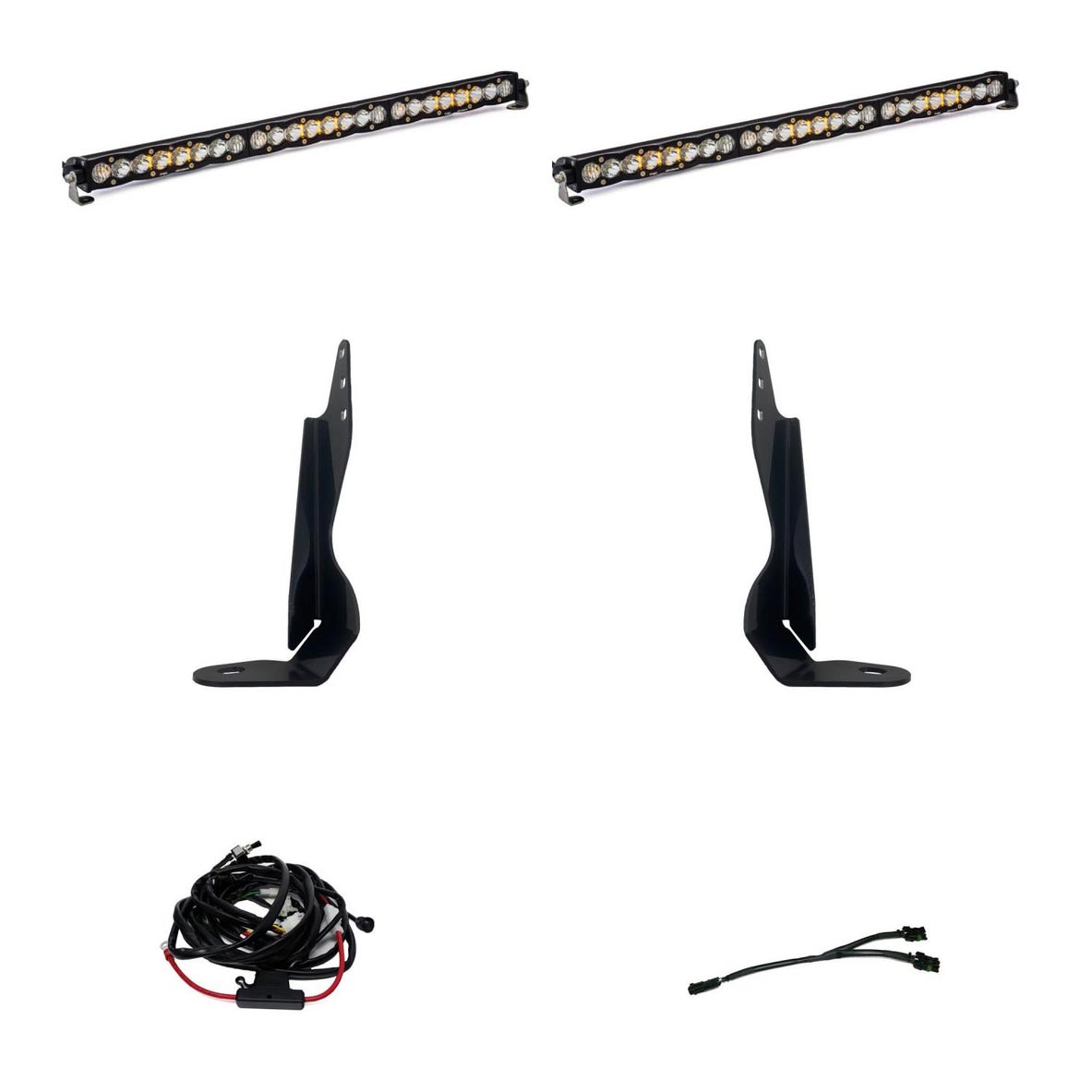 Baja Designs® S8 Dual 30-inch Grille Light Bar Kit (20-22 GMC Sierra 2500HD/3500HD) Baja Designs® S8 Dual 30-inch Grille Light Bar Kit (20-22 GMC Sierra 2500HD/3500HD)