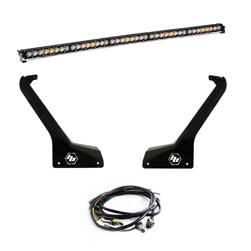 Baja Designs® S8 50-inch LED Roof Light Bar Upfitter Kit (Jeep Wrangler JL, Gladiator JT)