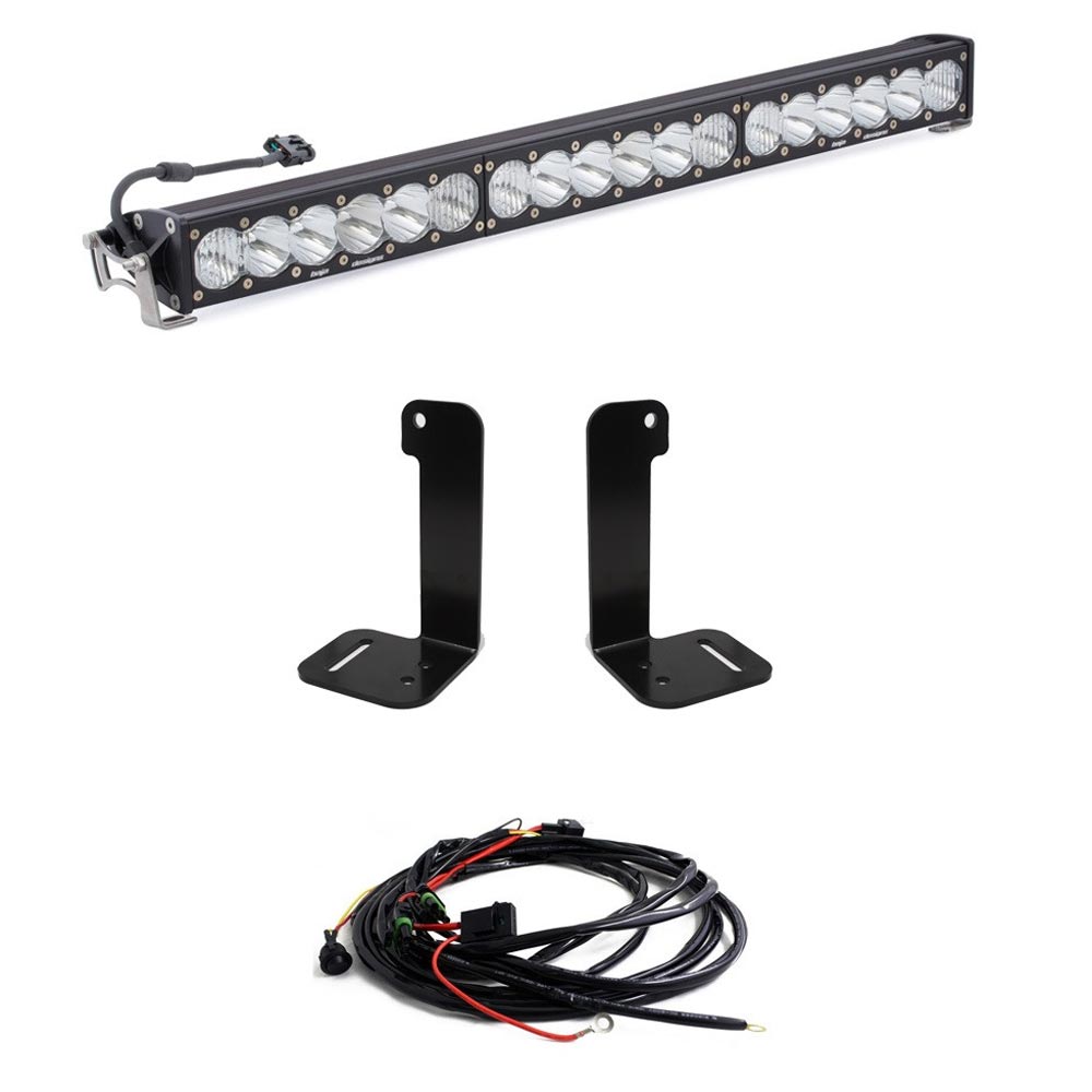 Baja Designs® OnX6+ 30″ Bumper Light Bar Kit Toggle Harness (18+ Jeep JL/JT w/Plastic Bumper)