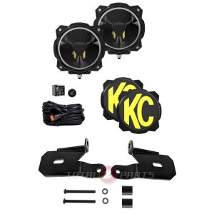 KC HiLiTES® Gravity Titan™ 6" LED Round Ditch Lights Kit (Driving Beam) for 18+ Jeep JL/JT