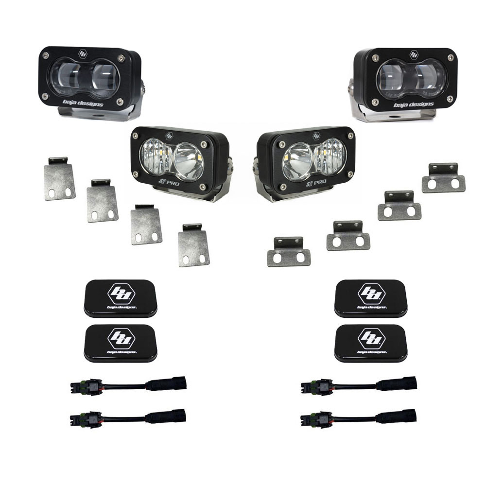 Baja Designs® S2 SAE/S2 Pro Fog Lights Kit (21+ Ford F-150/Bronco Raptor)