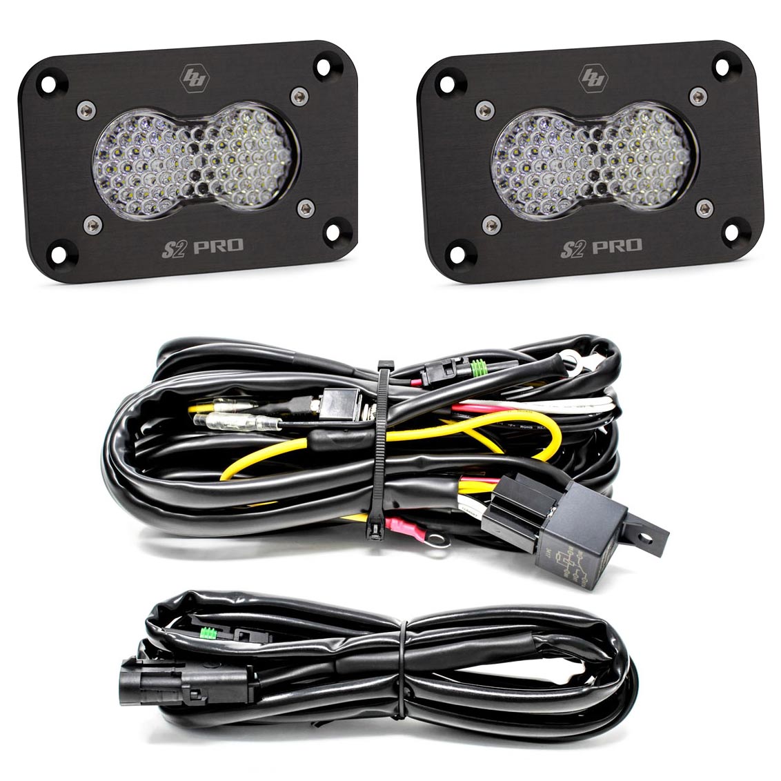 Baja Designs® S2 Pro™ Flush Mount LED Reverse Lights Work/Scene Pattern Kit