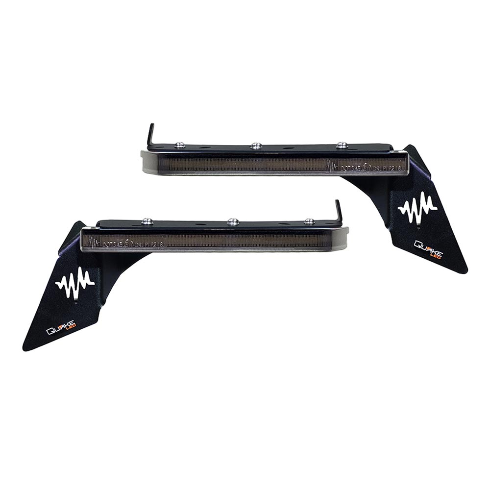 Quake LED® Slim Smoked Fender Chop Turn Signal DRL Lights (18-Up Jeep Wrangler / Gladiator Rubicon)