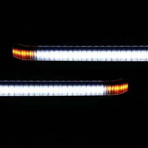 Quake LED® Slim Smoked Fender Chop Turn Signal DRL Lights (18-Up Jeep Wrangler / Gladiator Rubicon)