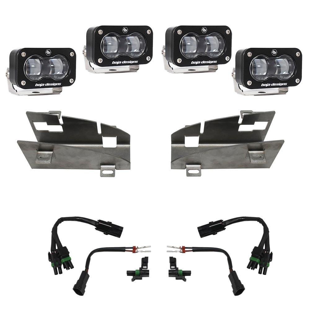 Baja Designs® S2 SAE Fog Pocket Bumper LED Lights Kit (19+ RAM 1500 Rebel & TRX)
