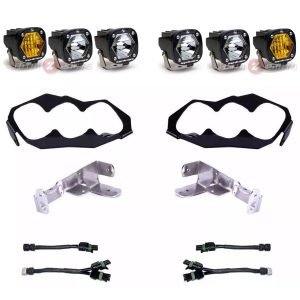 Baja Designs® S1 Triple LED Headlight Kit Amber/Clear (2024+ Can-Am Maverick R)