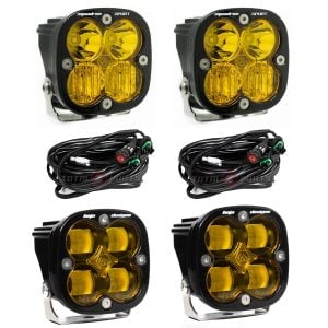 Baja Designs® Squadron Sport Driving/Combo Amber Pair, Squadron Amber SAE Pair