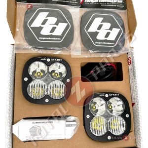 Baja Designs® Pair XL Sport Clear, S2 Sport Amber, Driving/Combo, w/Rock Guards & Wiring Baja Designs® Pair XL Sport Clear, S2 Sport Amber, Driving/Combo, w/Rock Guards & Wiring